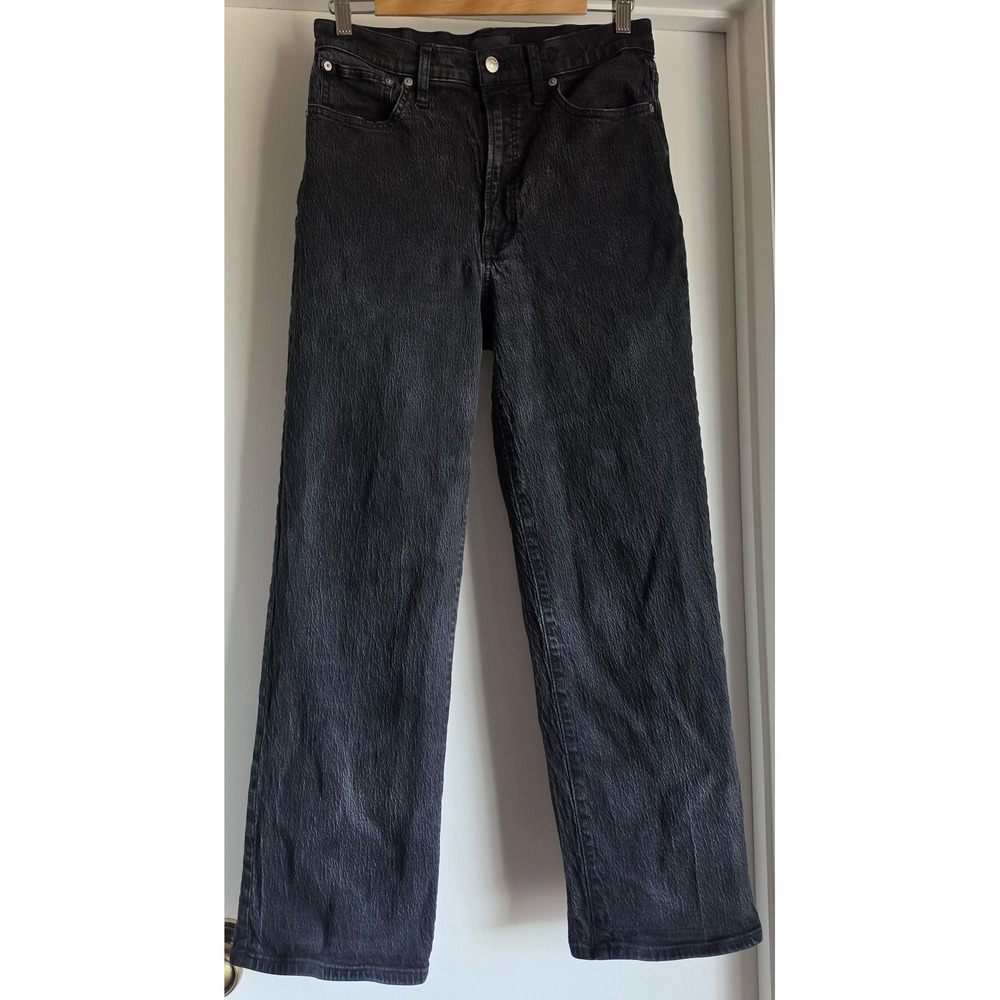 Madewell Jeans Women's Size 30 Black Skinny Straight Casual Denim Pants
